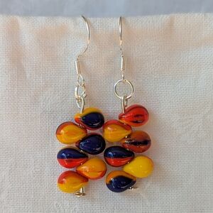 Vibrant Multicolor Beaded Earrings